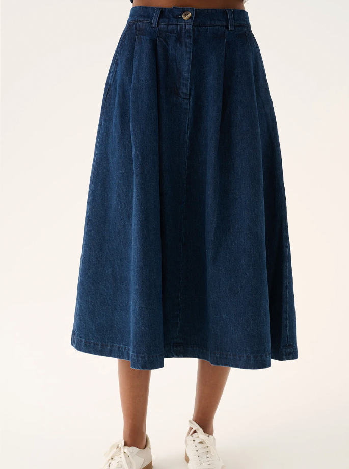 Rue De Tokyo - Prudie Dyed Twill Pants Dark Navy