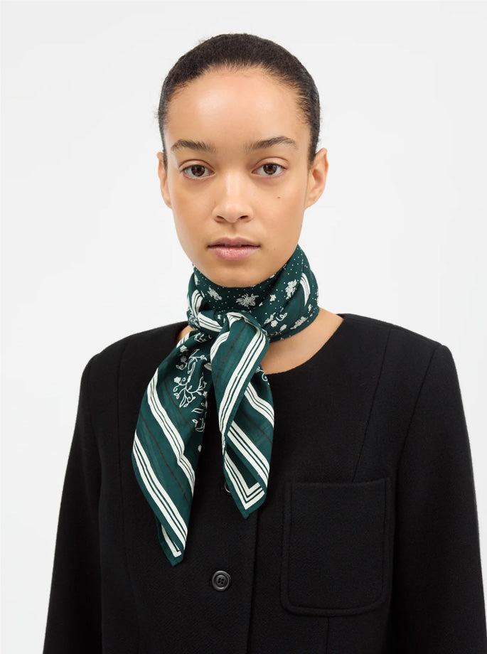 Skall Studio - classic scarf pine green