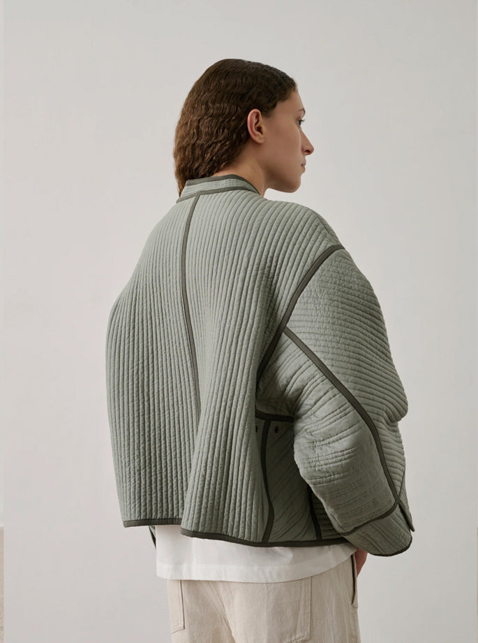 Soeur - Patchouli Jacket Vert D'eau/Beige