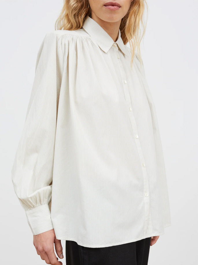 Skall Studio - Louise Shirt Light Blue/White Striped