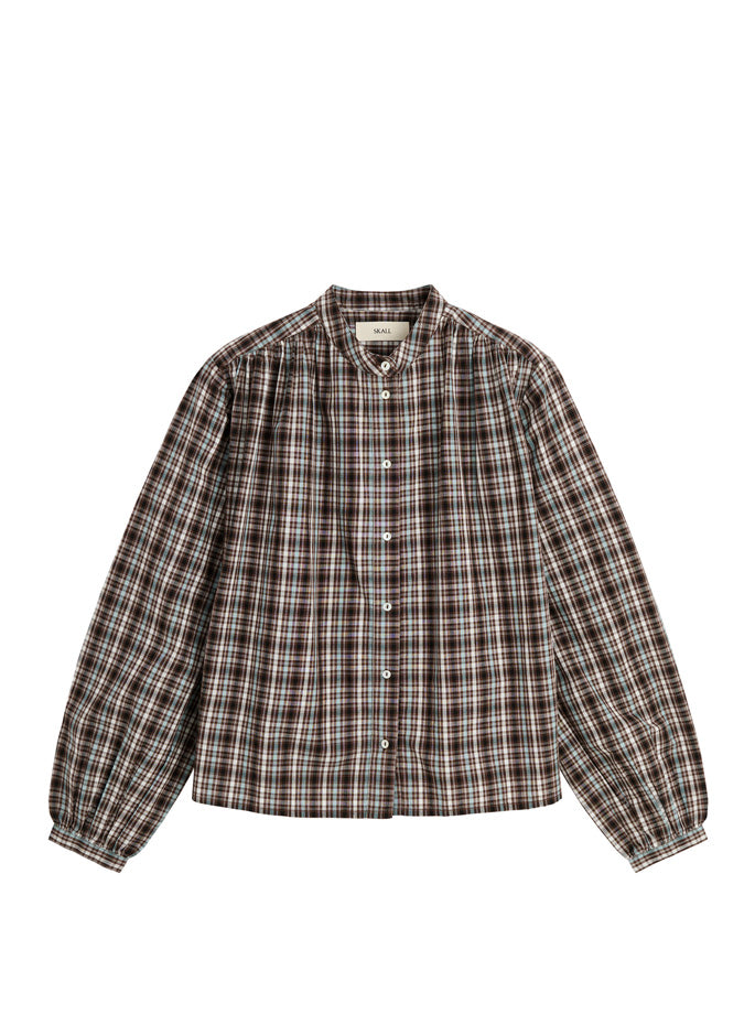Skall Studio - Ritu Skjorte brown/blue check