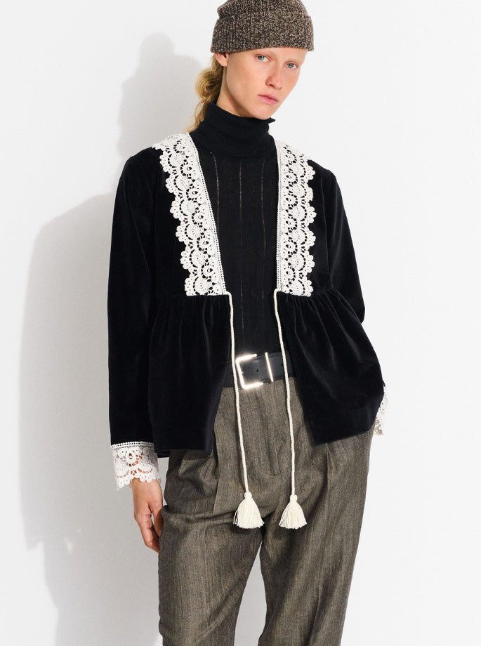 Skall Studio - Hilma Bluse sort