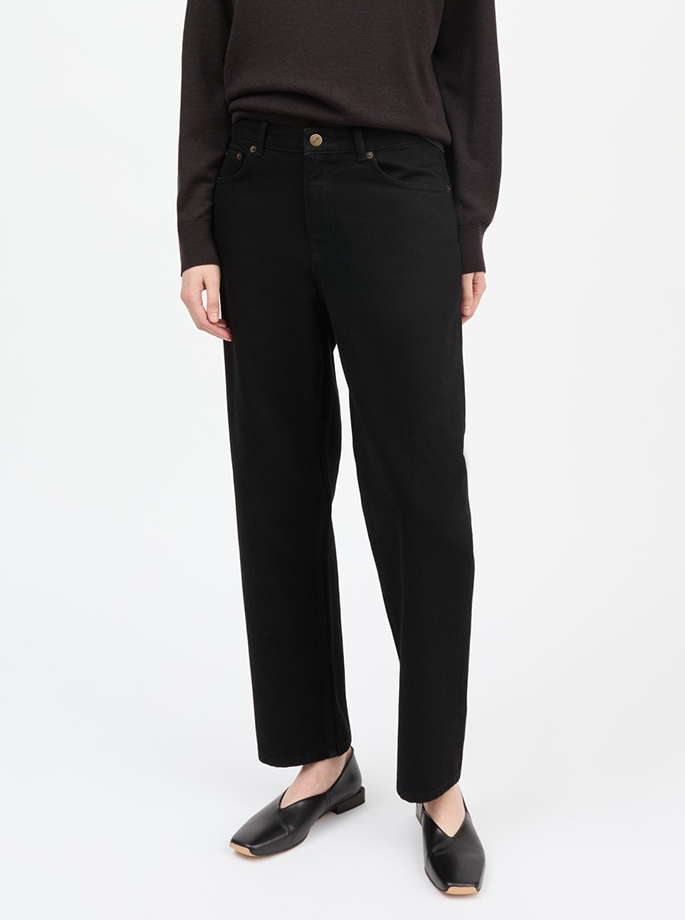Skall Studio - Allison Cropped Jeans sorte