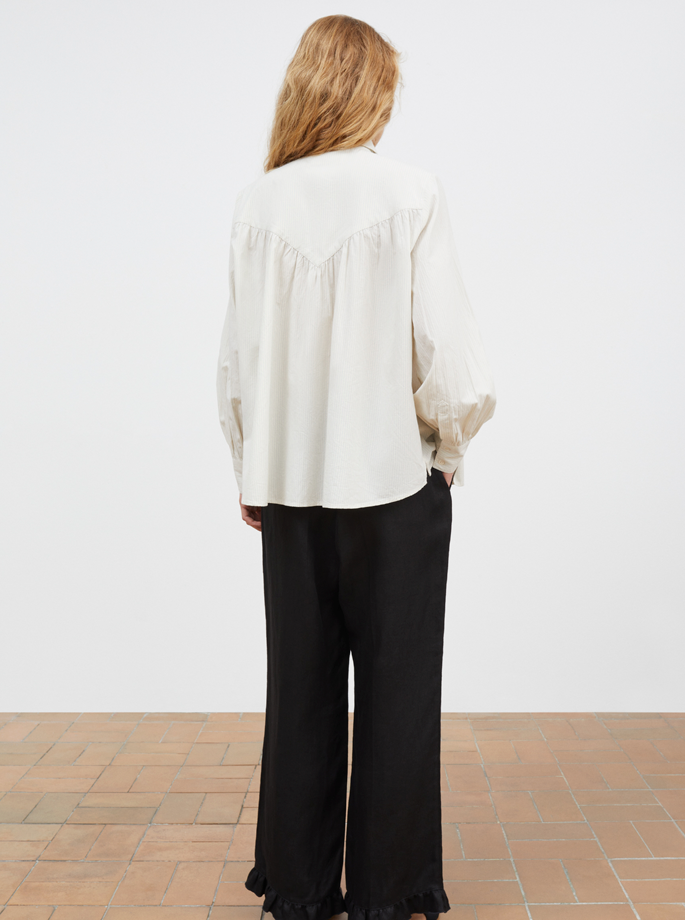 Skall Studio - Louise Shirt Light Blue/White Striped