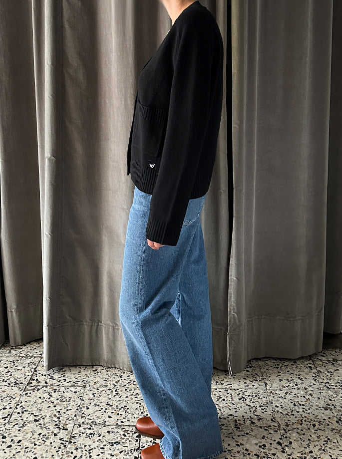 Wuth - Grandpa Cardigan Black