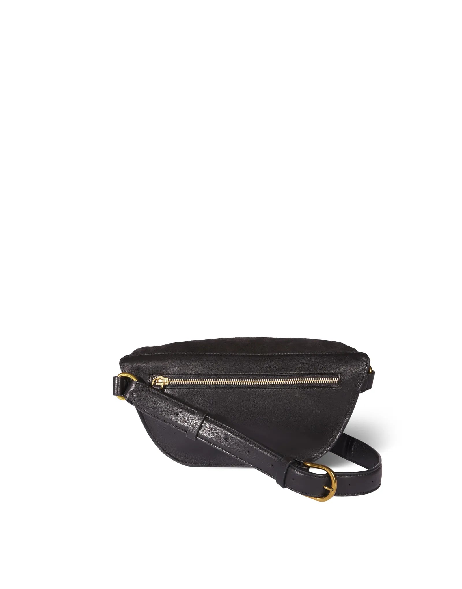 Jerome Dreyfuss - Lino Banane Taske Sort - Bælte taske af læder og ruskind - ES Webshop