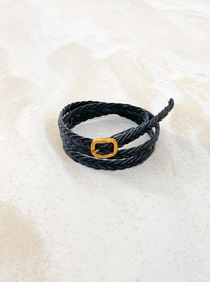 Plisse Anika Belt Black