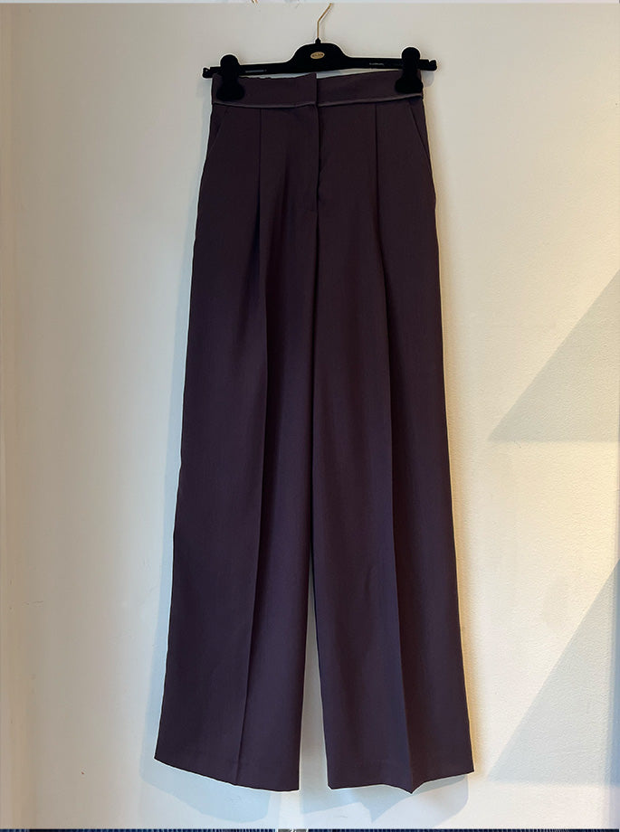 Forte Forte - Powder High Waist Pants bordeaux
