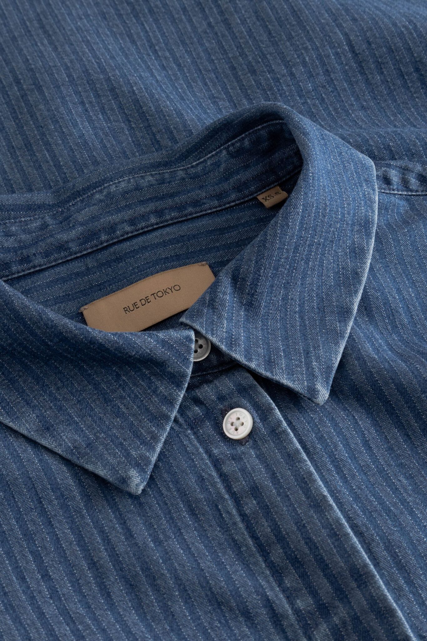 Rue De Tokyo - Sumiko Shirt  Striped Denim
