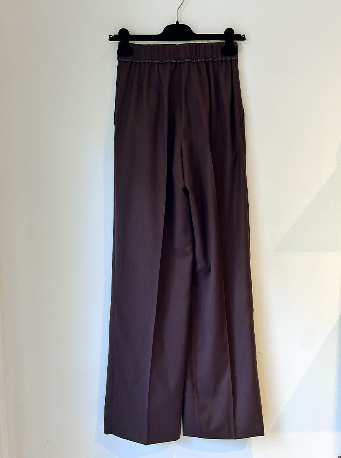 Forte Forte - Powder High Waist Pants bordeaux