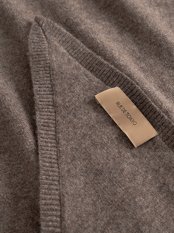 Rue de Tokyo - Kishori Merino Cashmere Tørklæde brown melange