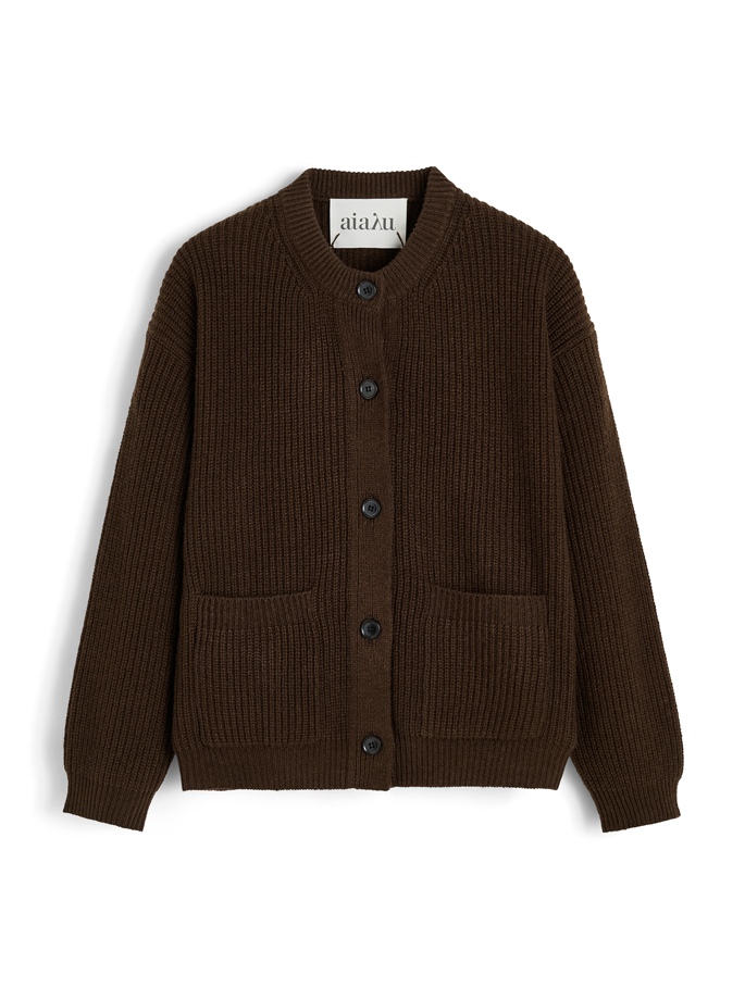 Aiayu - Bine Cardigan Dark Brown
