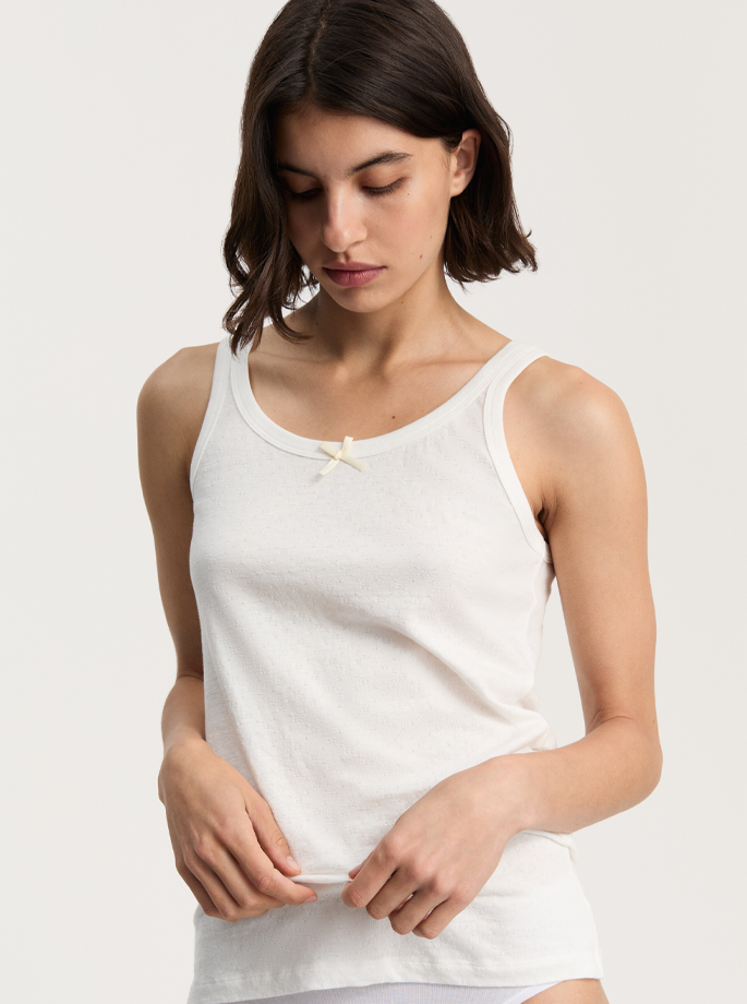 Aiayu - Messhu Tank Top Pure Ecru