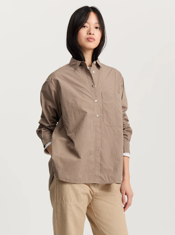 Aiayu - Lynette Shirt Check Mix Fossil