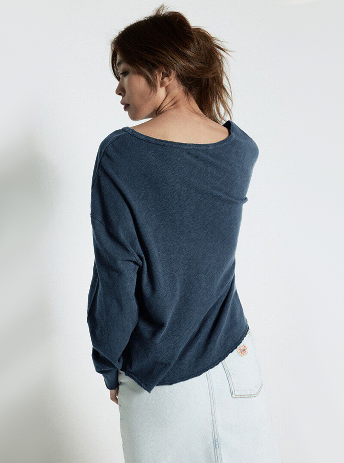 American Vintage - Sonoma Blouse Navy Blue Vintage