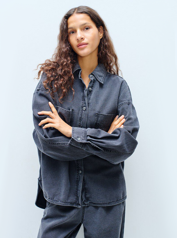 American Vintage - Jazy skjorte Sort