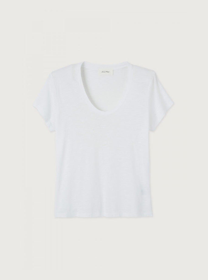 American Vintage - Jacksonville T-Shirt Blanc - Organic Fashion - ES Webshop