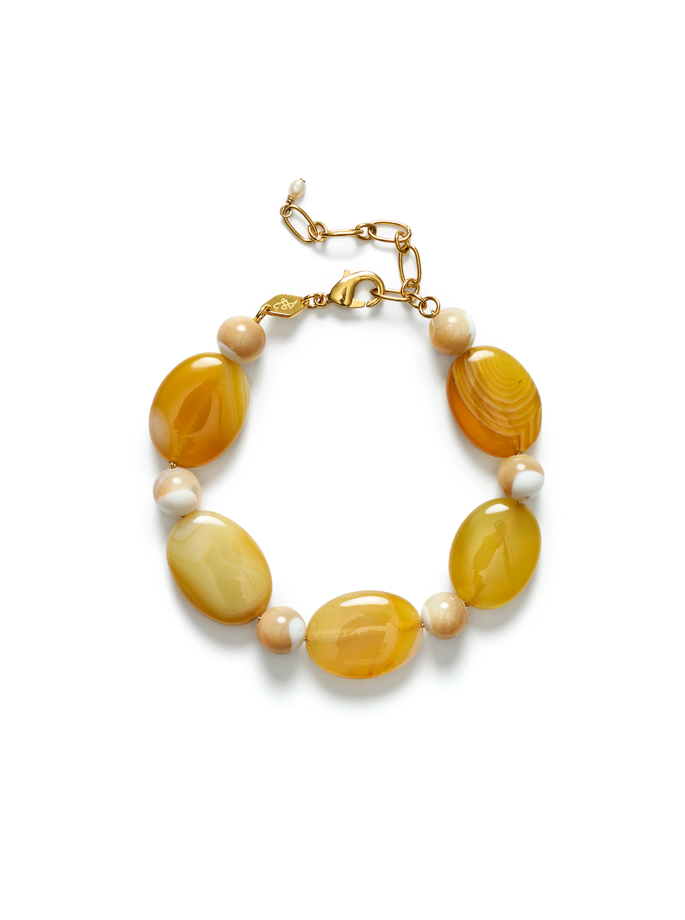 Anni Lu - Bead and gem bracelet mediterranean blue