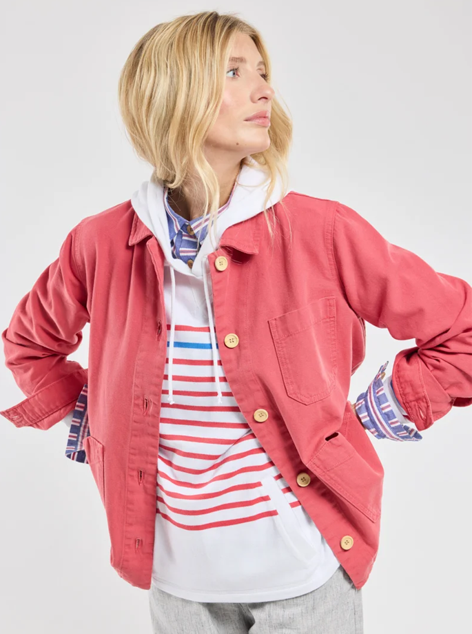 Armor Lux - Fisherman Heritage Jacket Garnet Rose 