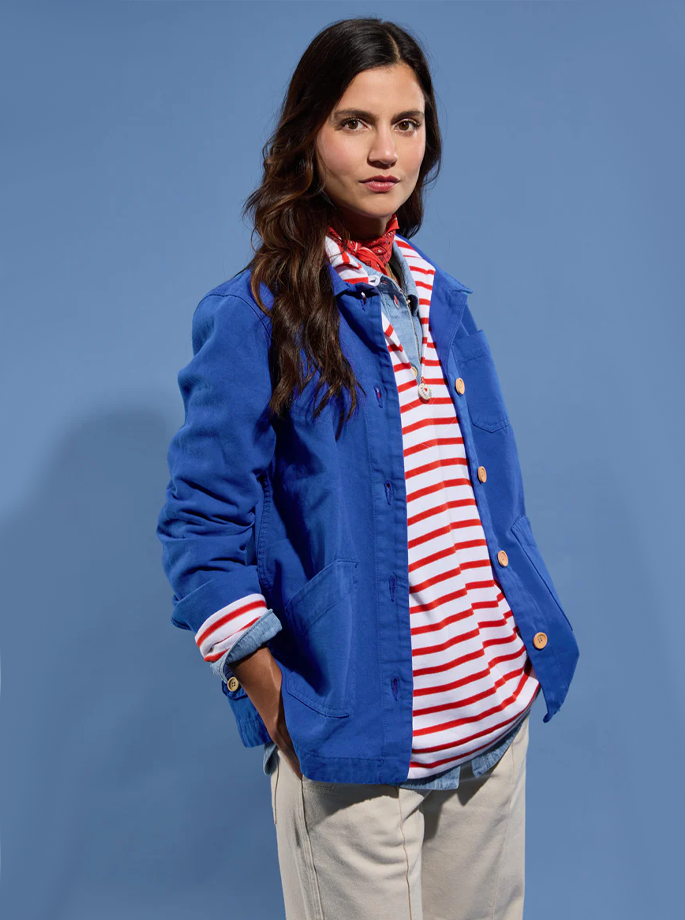 Armor Lux - Fisherman Jacket Mazarine Mid Blue 