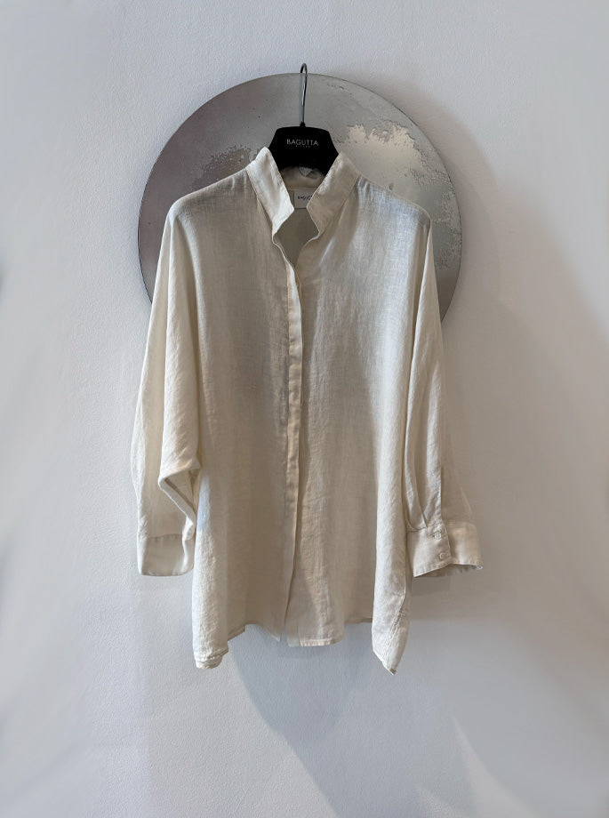 Bagutta - Lunat Shirt Off-white Linen
