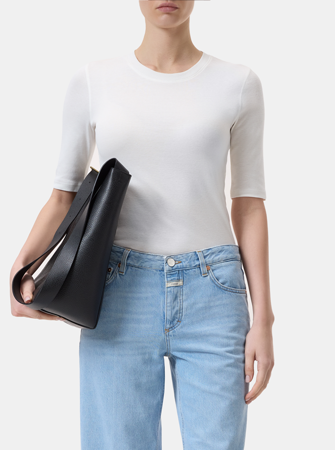 Closed - Kortærmet Crewneck Ivory