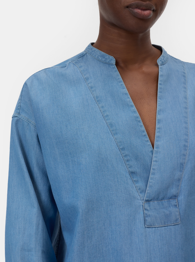 Closed - Wide Placket Shirt Light Blue 
