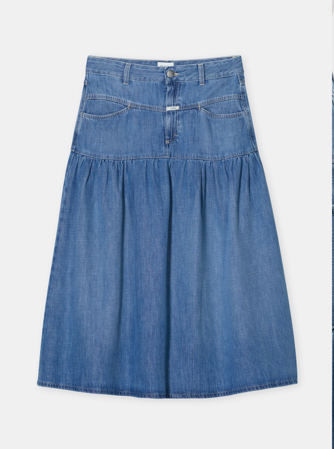 Closed - Balloon Mid Skirt Mid Blue 