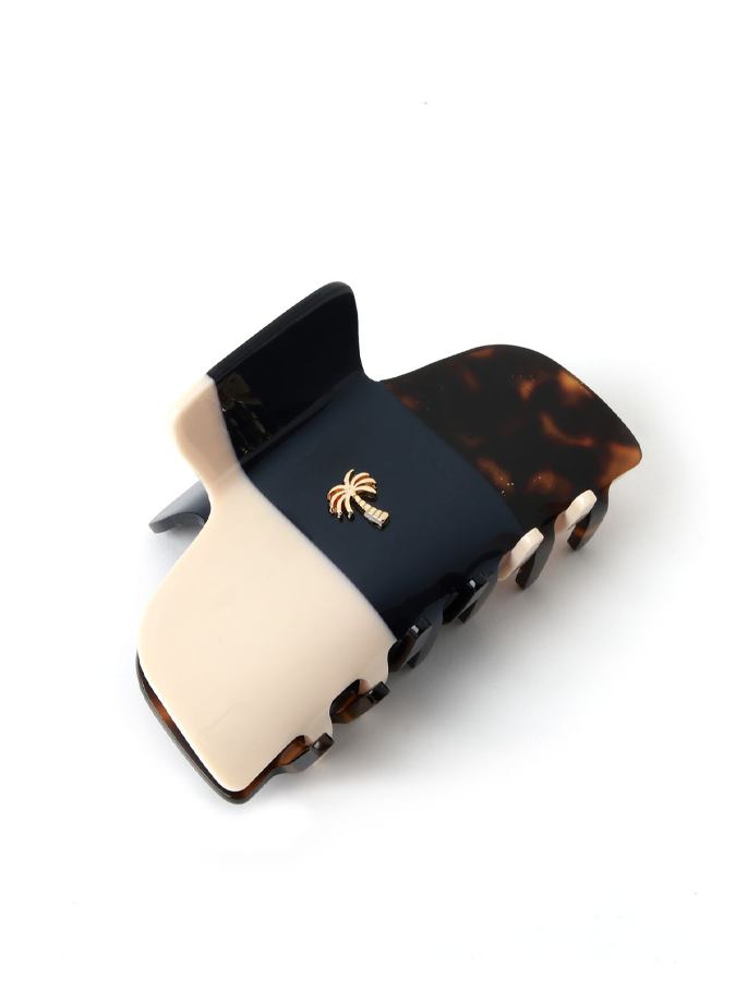 Fan Palm - Hair Clip Indigo Blaze