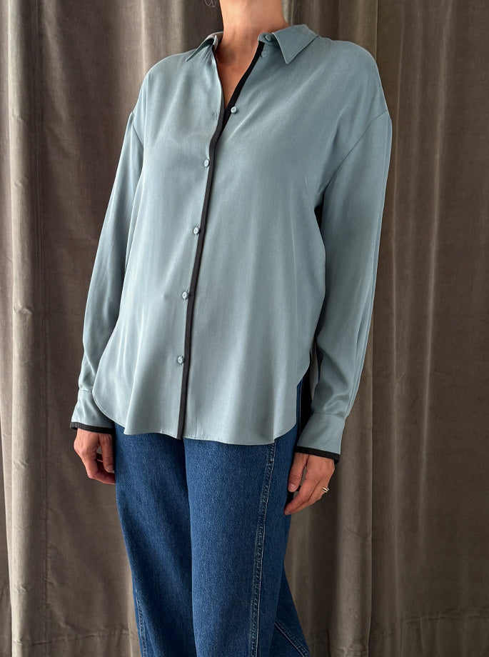 Forte Forte - Chic Cupro Shirt cadet