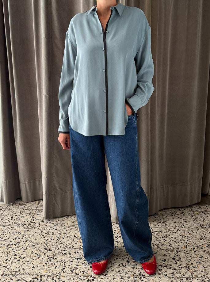 Forte Forte - Chic Cupro Shirt cadet