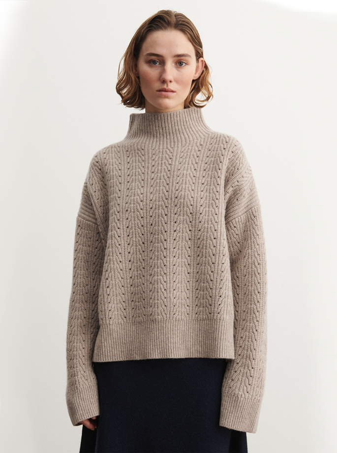 Fub - Lambswool Knit Oat Melange 