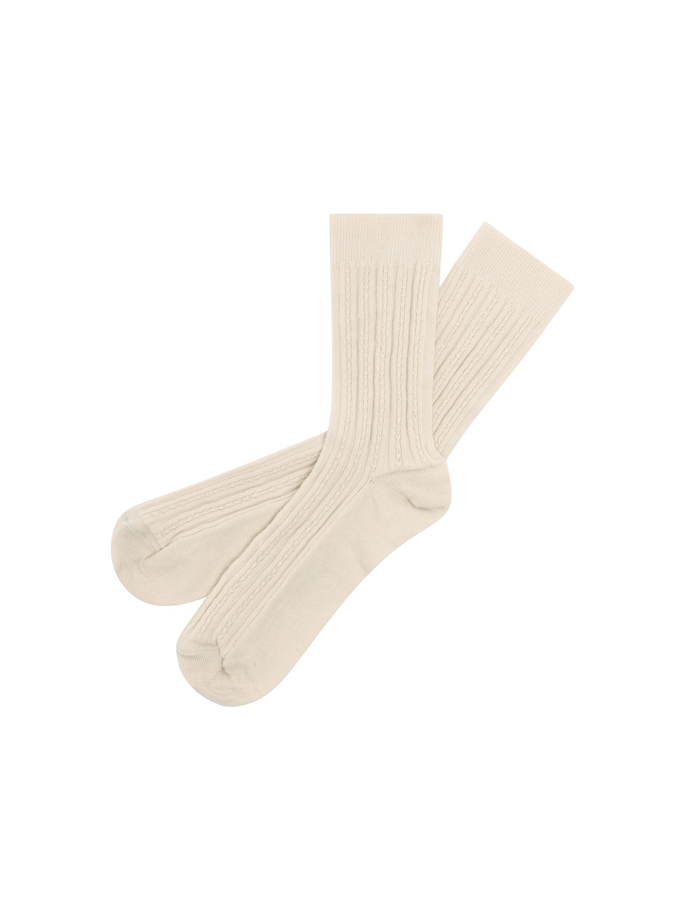 Fub - 2 Pack Pointelle Socks Ecru 
