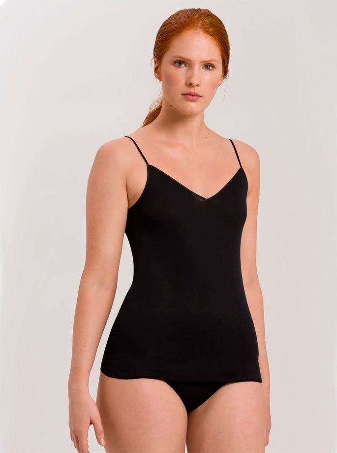 Hanro - Cotton Top without seams Black