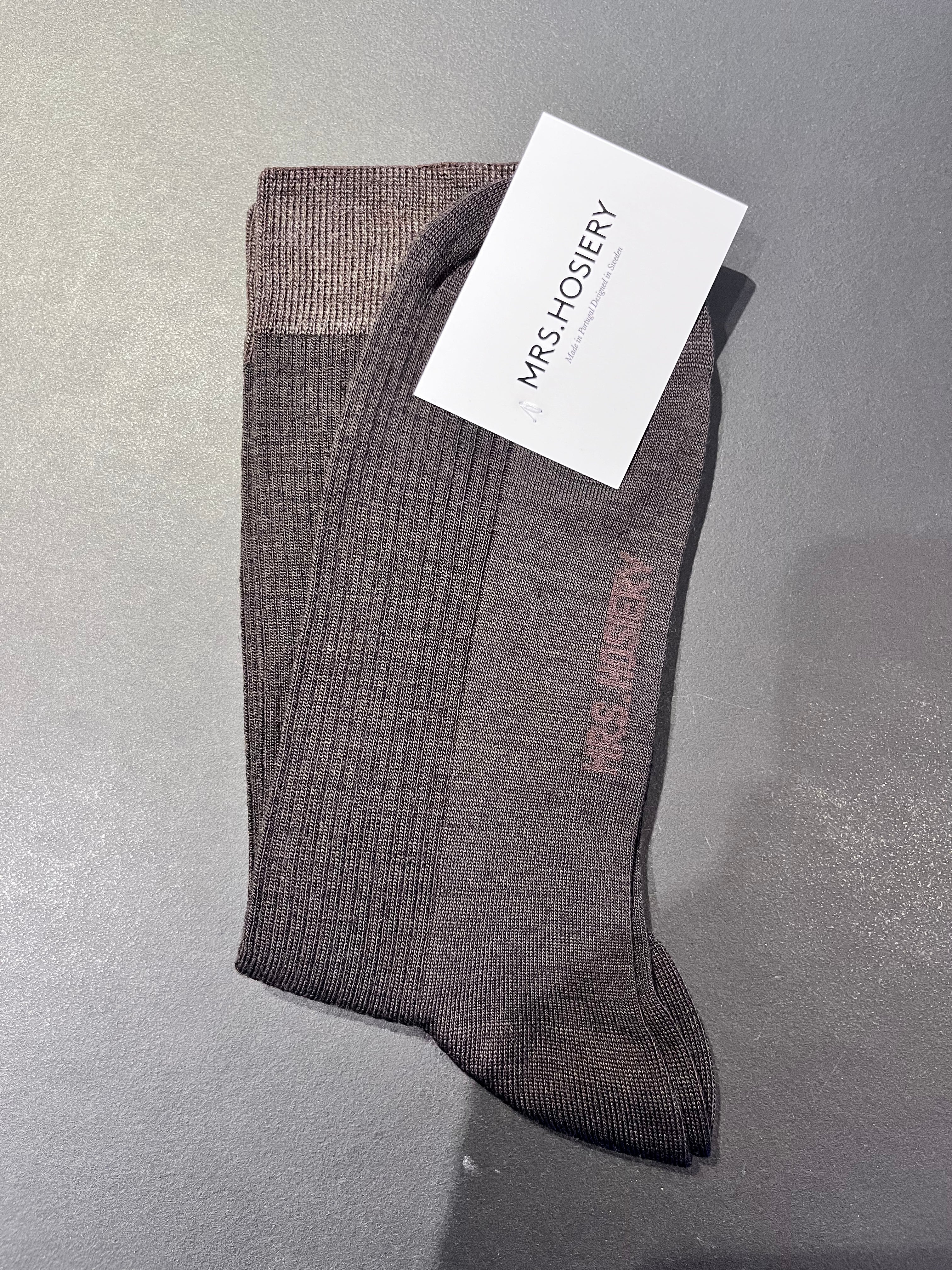 Mrs. Hosiery - Merino Socks Light Grey
