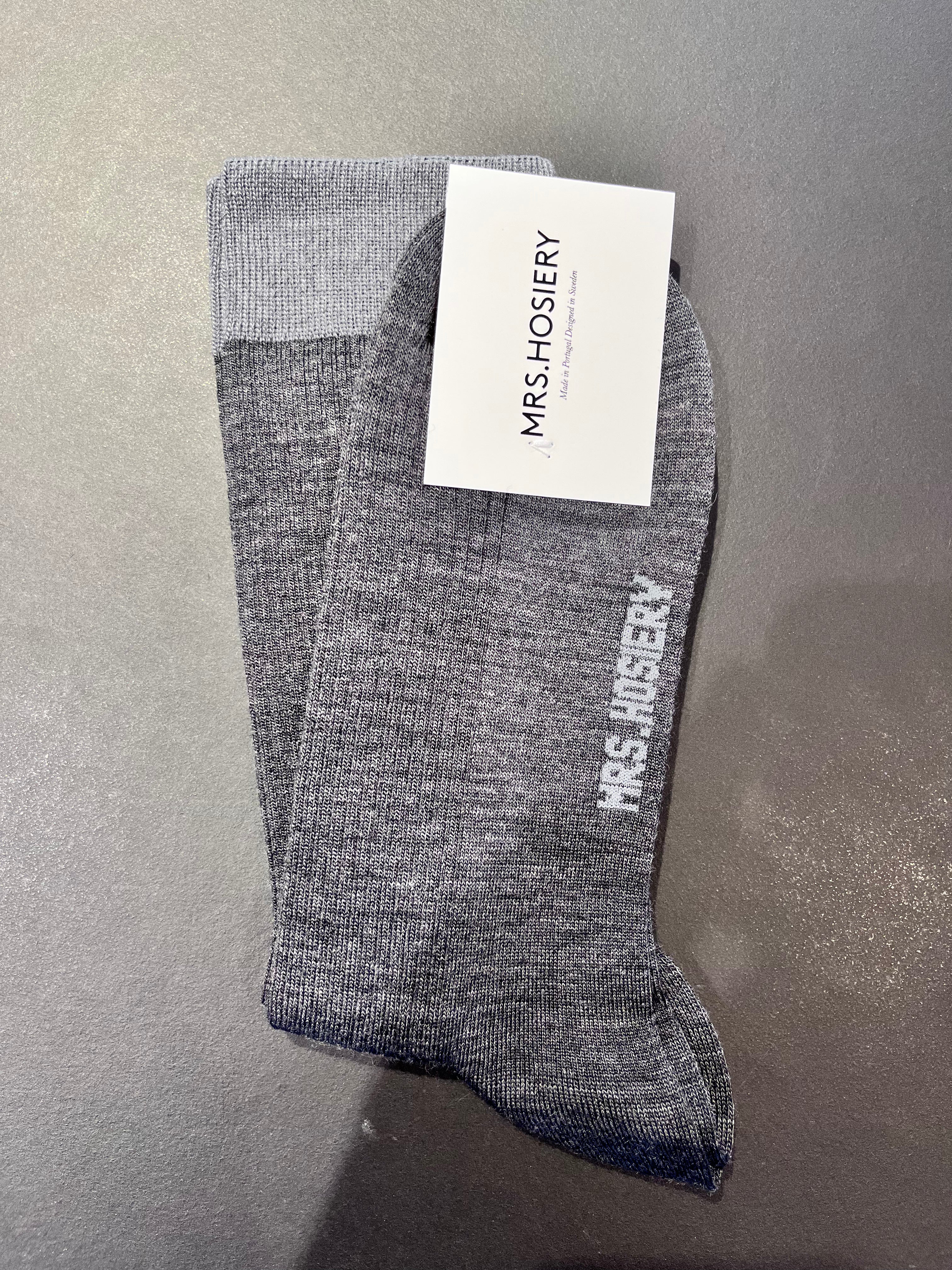 Mrs. Hosiery - Merino Socks Light Grey