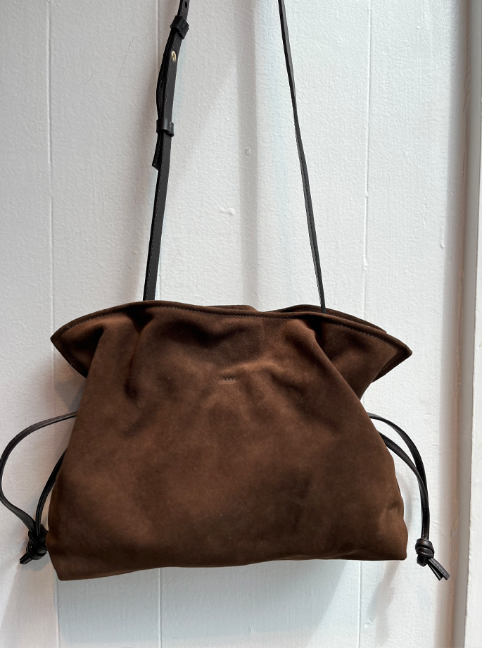 Infinito - Camilla Taske Suede Large Moka