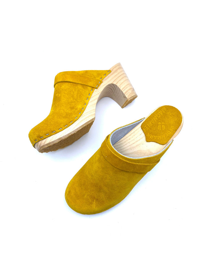 Magnafied - May High Heel Clogs Yellow
