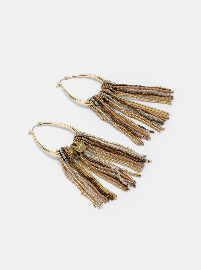 Momoni - Chabana Earring Gold Multicolor