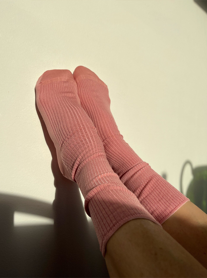 Mrs. Hosiery - Merino Socks Light Grey