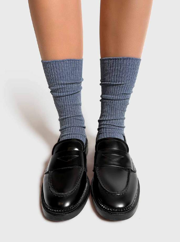 Mrs. Hosiery - Merino Socks Light Grey