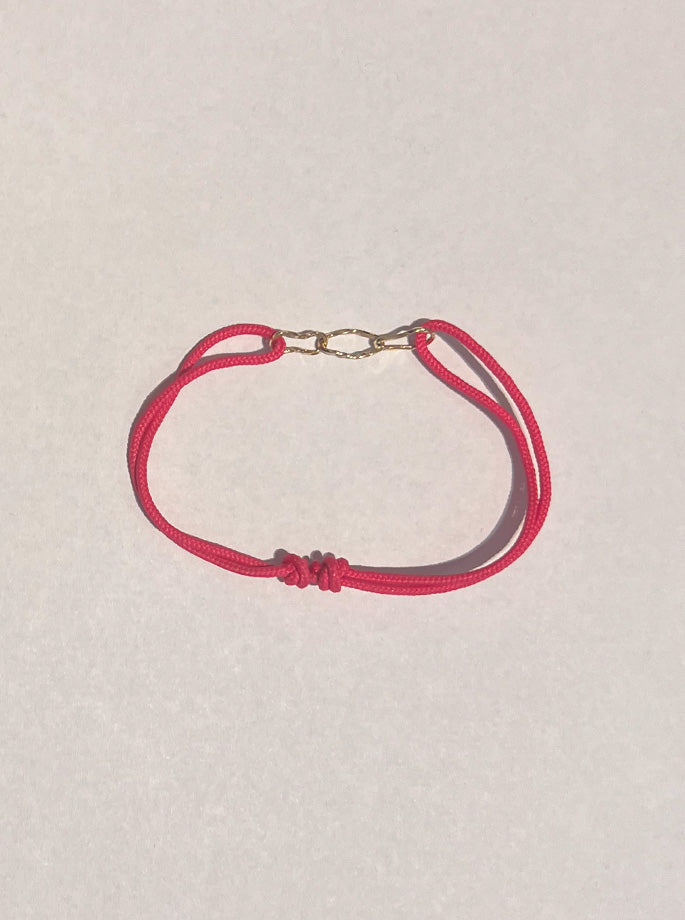 Nordenstam - Bracelet with 3 Gold Rings Pink