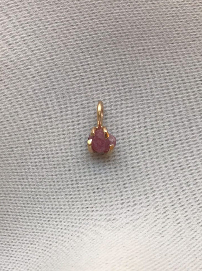 Nordenstam - Glow Rough Sapphire Pendant Pink