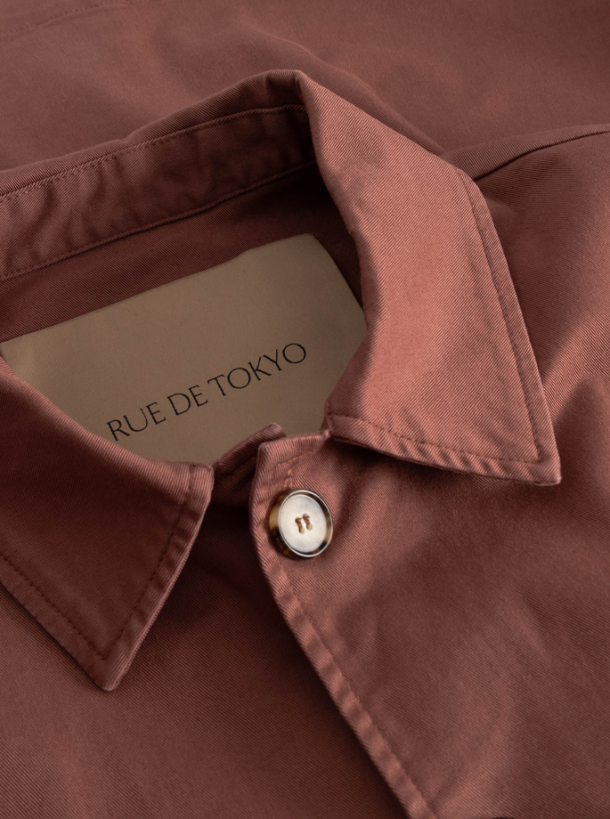 Rue De Tokyo - Cameron Organic Twill Jacket Berry Rose