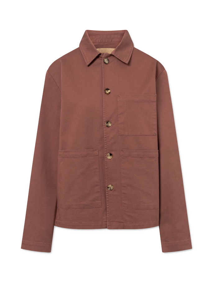Rue De Tokyo - Cameron Organic Twill Jacket Berry Rose