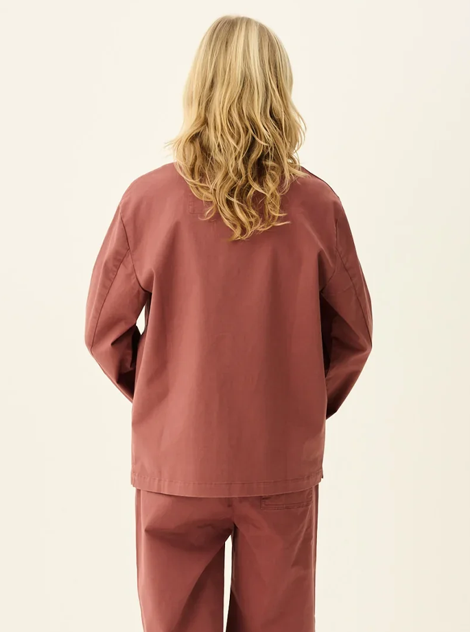 Rue De Tokyo - Cameron Organic Twill Jacket Berry Rose