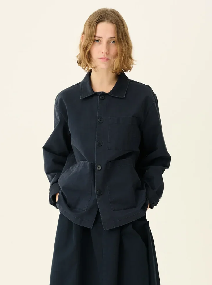 Rue De Tokyo - Cameron Organic Twill Jacket Dark Navy