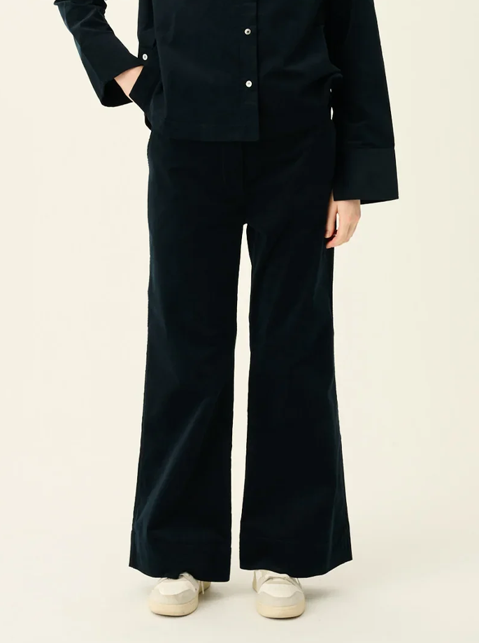 Rue De Tokyo - Prudie Dyed Twill Pants Dark Navy