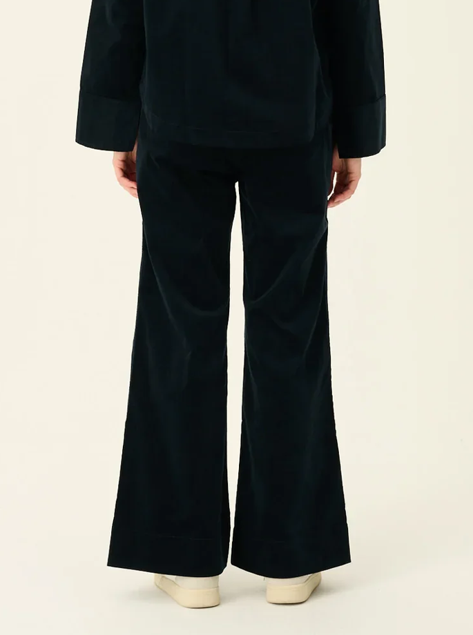 Rue De Tokyo - Prudie Dyed Twill Pants Dark Navy