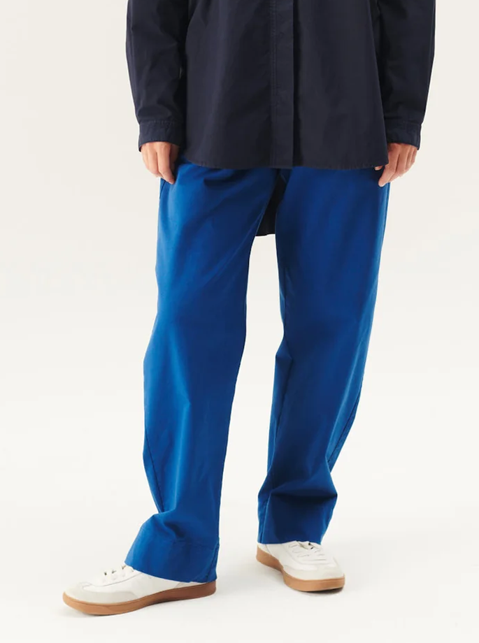 Rue De Tokyo - Palla Dyed Twill Pants Blue